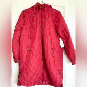 Cleo Petites Red Coat Size Large